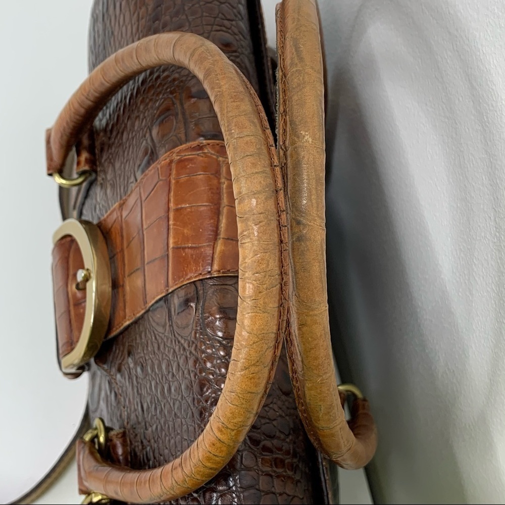 - Brahmin Tricolor Croc Satchel - Picture 4 of 15